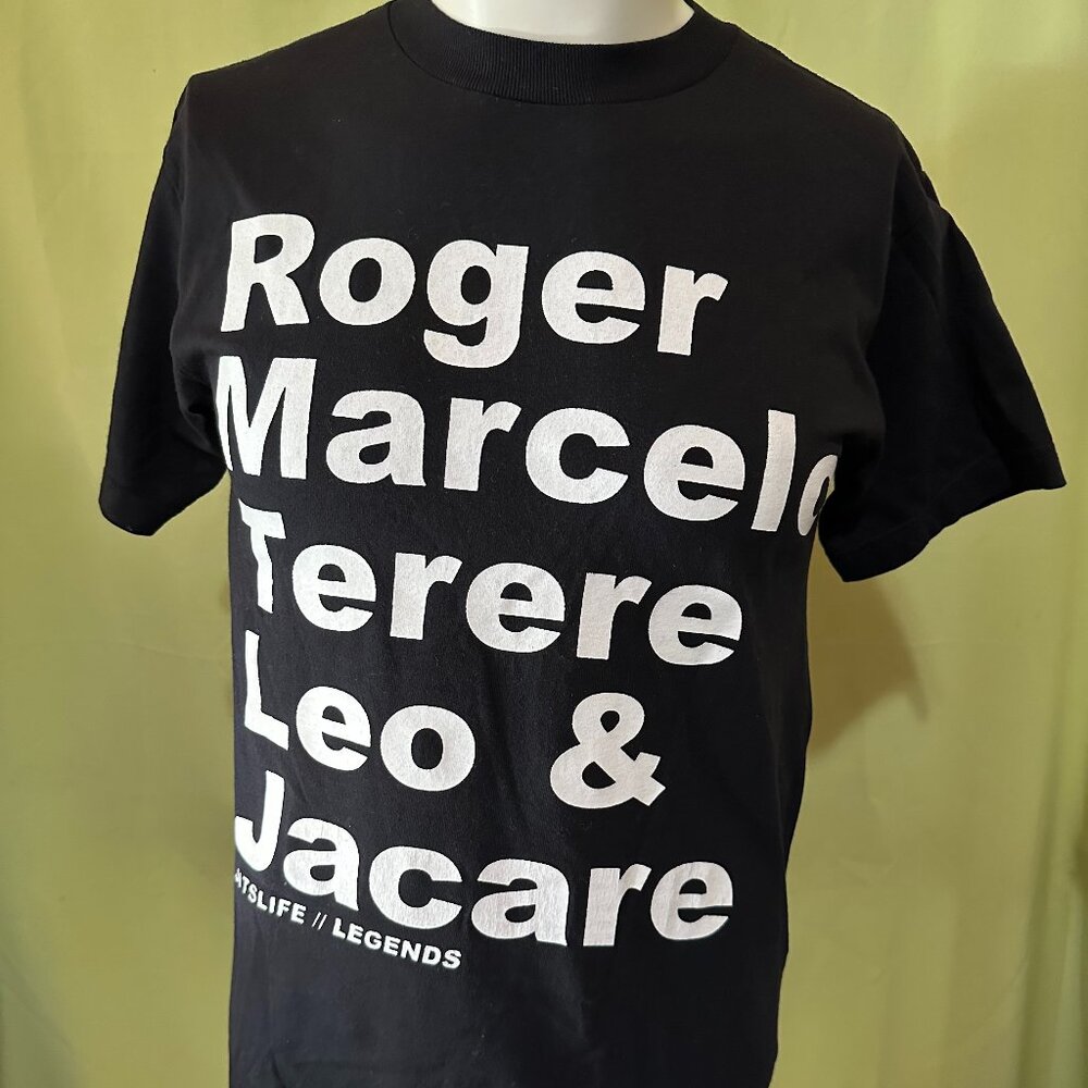 Roger Marcelo Terere Leo Jacare Jitslife Legends Men's Black T Shirt Small Cotto